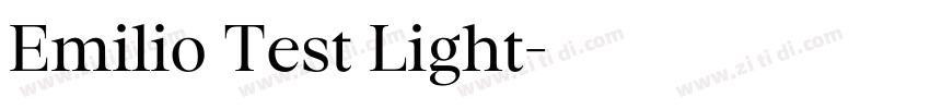 Emilio Test Light字体转换
